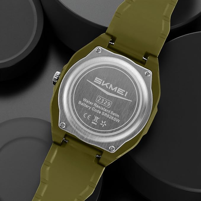 Minimalist Analog Wrist Watch with Textured Strap for men