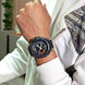 Analog-Digital Watch for Men with Khaki Polyurethane Strap and Round Dial for Casual & Formal Wear