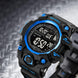 Digital Watch for Men with Black Silicone Strap and Round Dial for Casual & Formal Wear