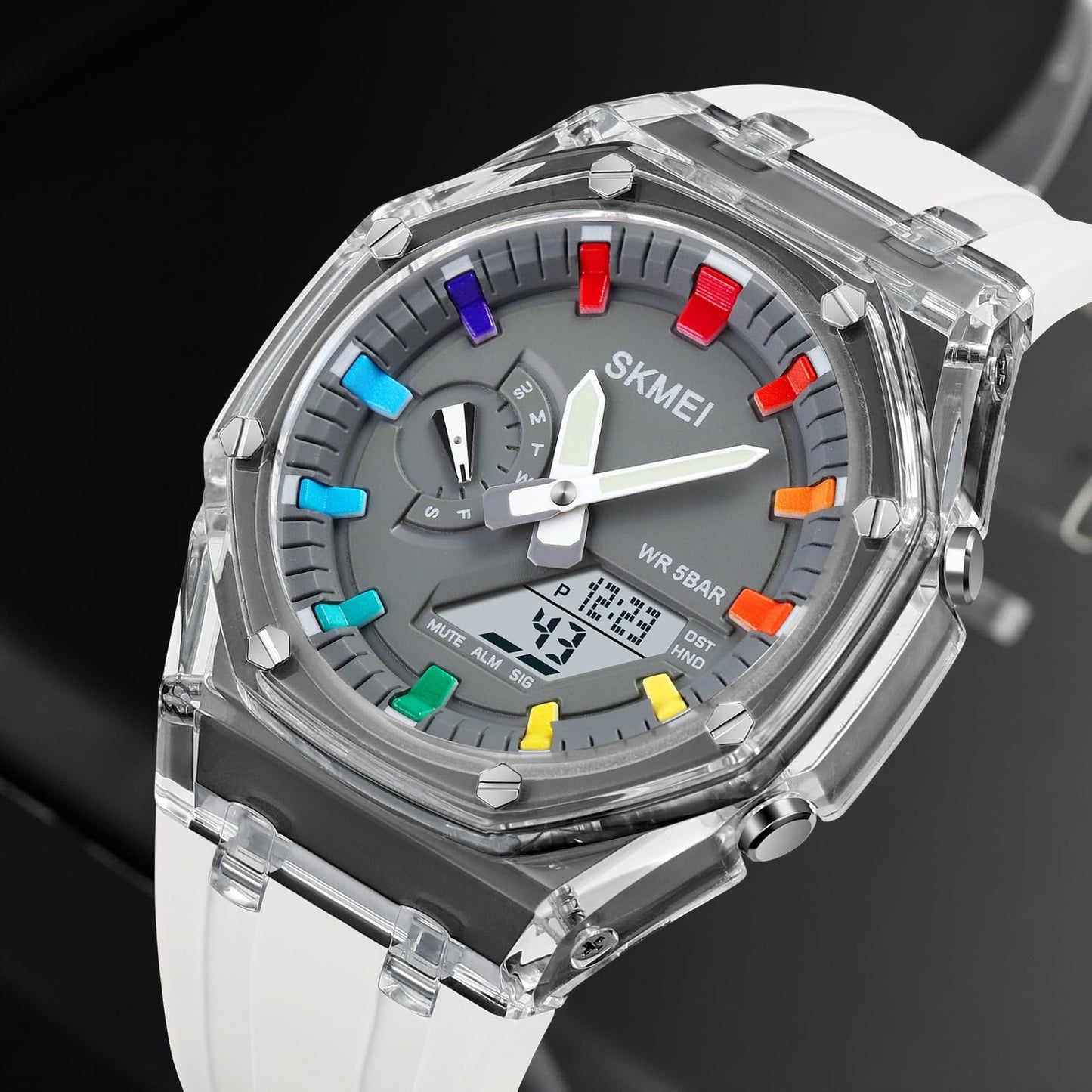 Analog Digital Watch Multi Function Sports Watch with LED Display, Alarm, Stopwatch & Durable Strap