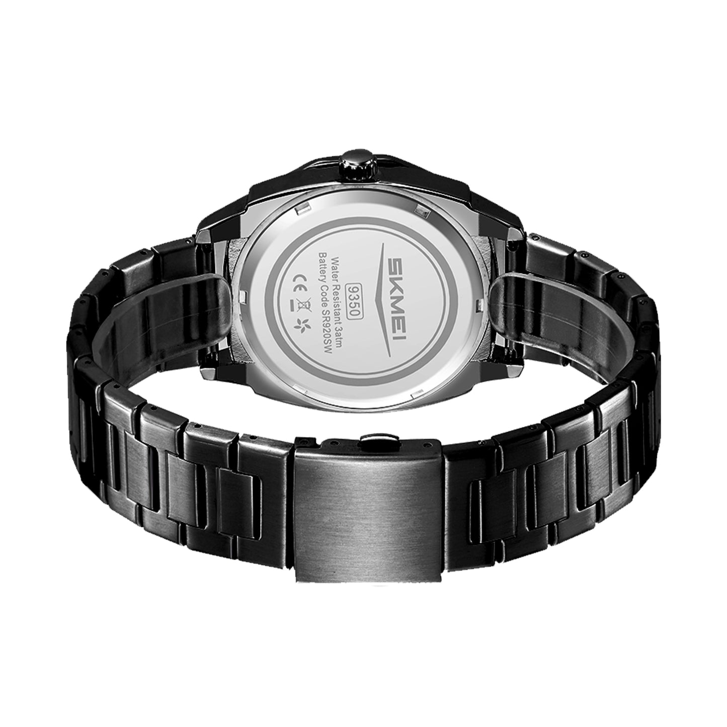 Skmei Quartz Analog Dial Stainless Steel Strap Watch for Men - 9350