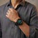 Digital Watch for Men with Black Polyurethane Strap and Round Dial for Casual & Formal Wear