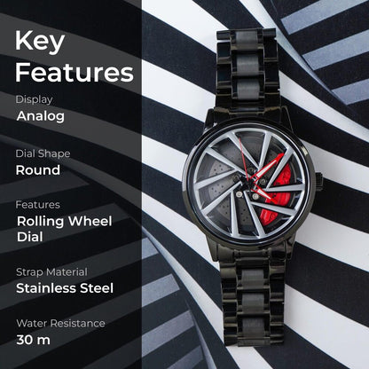 Premium Motorsport Rim Inspired Wristwatch