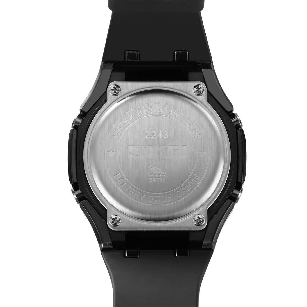 Premium Analog Digital Wrist Watch with Silicone Strap