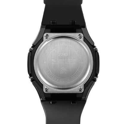 Premium Analog Digital Wrist Watch with Silicone Strap