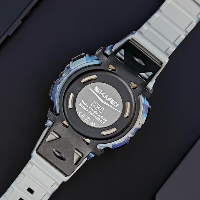 Artistic Dual Display Sports Watch for men