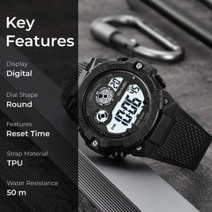 Skmei Digital Dial TPU Strap Watch for Men - 2337
