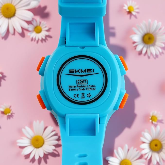 Kids Digital Watch with Cartoon Space Design and Soft Comfortable Strap for Daily Wear