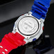 Digital Watch for Men with Red-blue Silicone Strap and Round Dial for Casual & Formal Wear