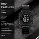 Digital Watch for Men with Black Stainless Steel Strap and Round Dial for Casual & Formal Wear