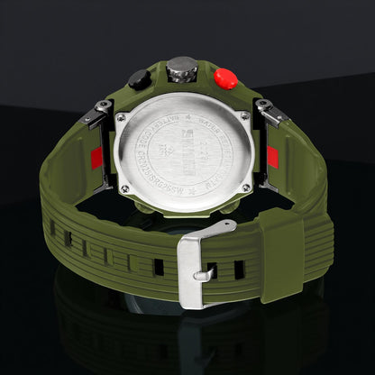 Sport Analog Digital Wrist Watch with Silicone Strap for men