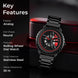 Rolling Watch for Men with Black Metal Strap and Round Dial for Casual & Formal Wear