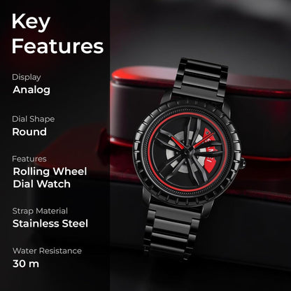 New Wheels Rolling Creative Fashion Che Youhui League Fans Butterfly Double Snap Gift Wristwatch