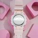 Analog-Digital Watch for Men with Pink Silicone Strap and Round Dial for Casual & Formal Wear