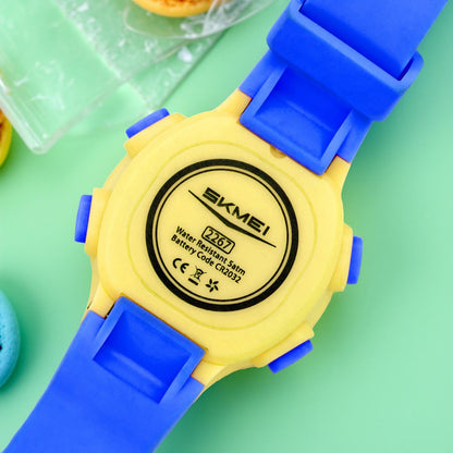 Kids Digital Watch with Cartoon Space Design and Soft Comfortable Strap for Daily Wear