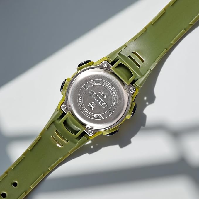 Digital Kids Watch LED Display, Round Dial, Waterproof Sports Watch with Alarm, Date & Comfortable Strap