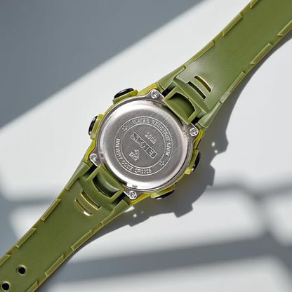 Digital Kids Watch LED Display, Round Dial, Waterproof Sports Watch with Alarm, Date & Comfortable Strap
