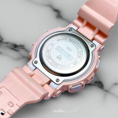 Premium Analog Digital Sports Watch for Men with Round Dial Alarm LED Display and Durable Strap
