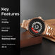 Rolling Watch for Men with Rose Gold Stainless Steel Strap and Round Dial for Casual & Formal Wear