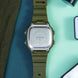 Digital Watch for Men with Army Green Silicone Strap and Round Dial for Casual & Formal Wear