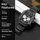 Analog Watch for Men with Black Metal Strap and Round Dial for Casual & Formal Wear