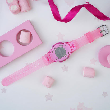 Kids Sports Multi Function Digital Watch, Multicolor Dial Sky ABS Case Kid's Watch, PU Rubber Strap Band, Waterproof LED Light Children Wristwatch