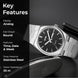 Analog Watch for Men with Silver Stainless Steel Strap and Round Dial for Casual & Formal Wear