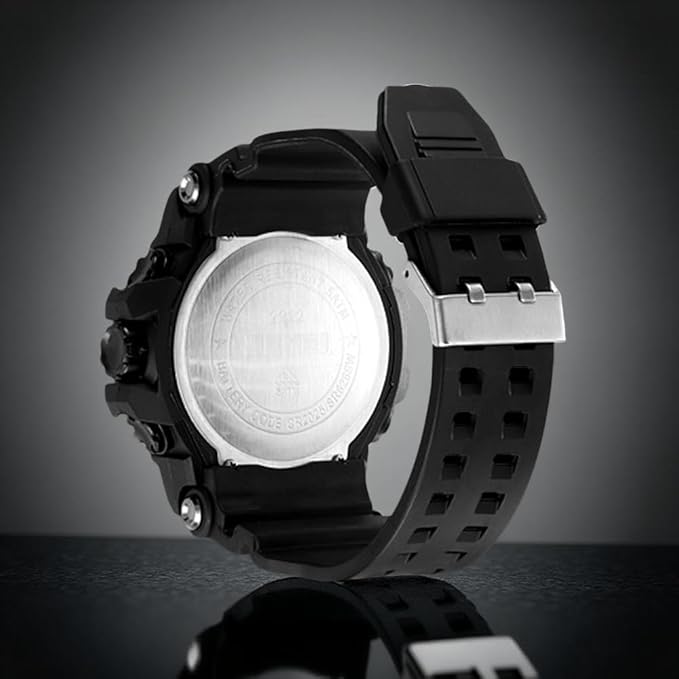 Rugged Analog Digital Sports Watch for Men with Multi Function Display and Outdoor Style