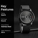 Digital Watch for Men with Black Gun Color Mesh Belt Metal Strap and Round Dial for Casual & Formal Wear