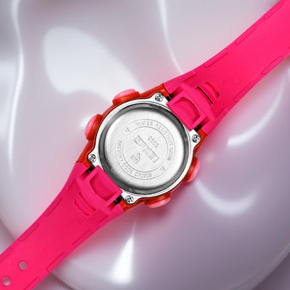 Digital Kids Watch LED Display, Round Dial, Waterproof Sports Watch with Alarm, Date & Comfortable Strap