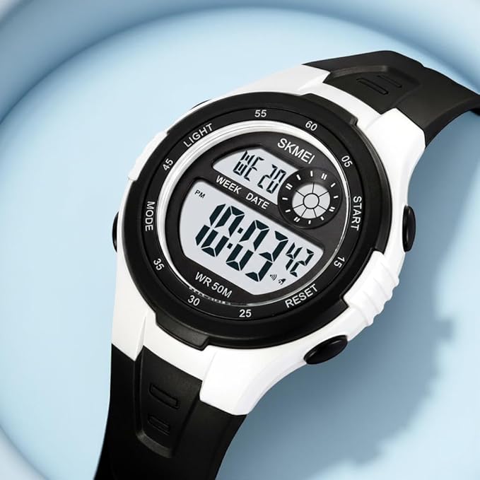 Digital Sports Wrist Watch with Alarm and Chronograph for kids