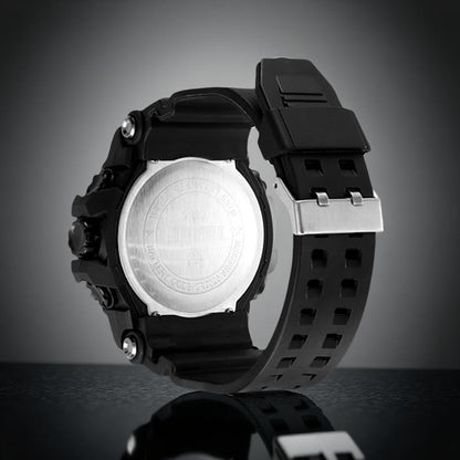 Rugged Analog Digital Sports Watch for Men with Multi Function Display and Outdoor Style