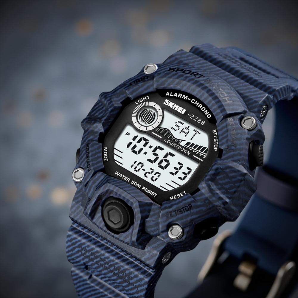 Digital Sports Watch with Rugged Design and Multi Function Display for kids