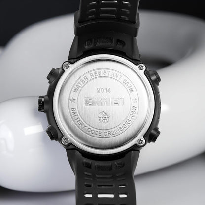 Premium Rugged Sports Watch Dual Display Tactical Wristwatch
