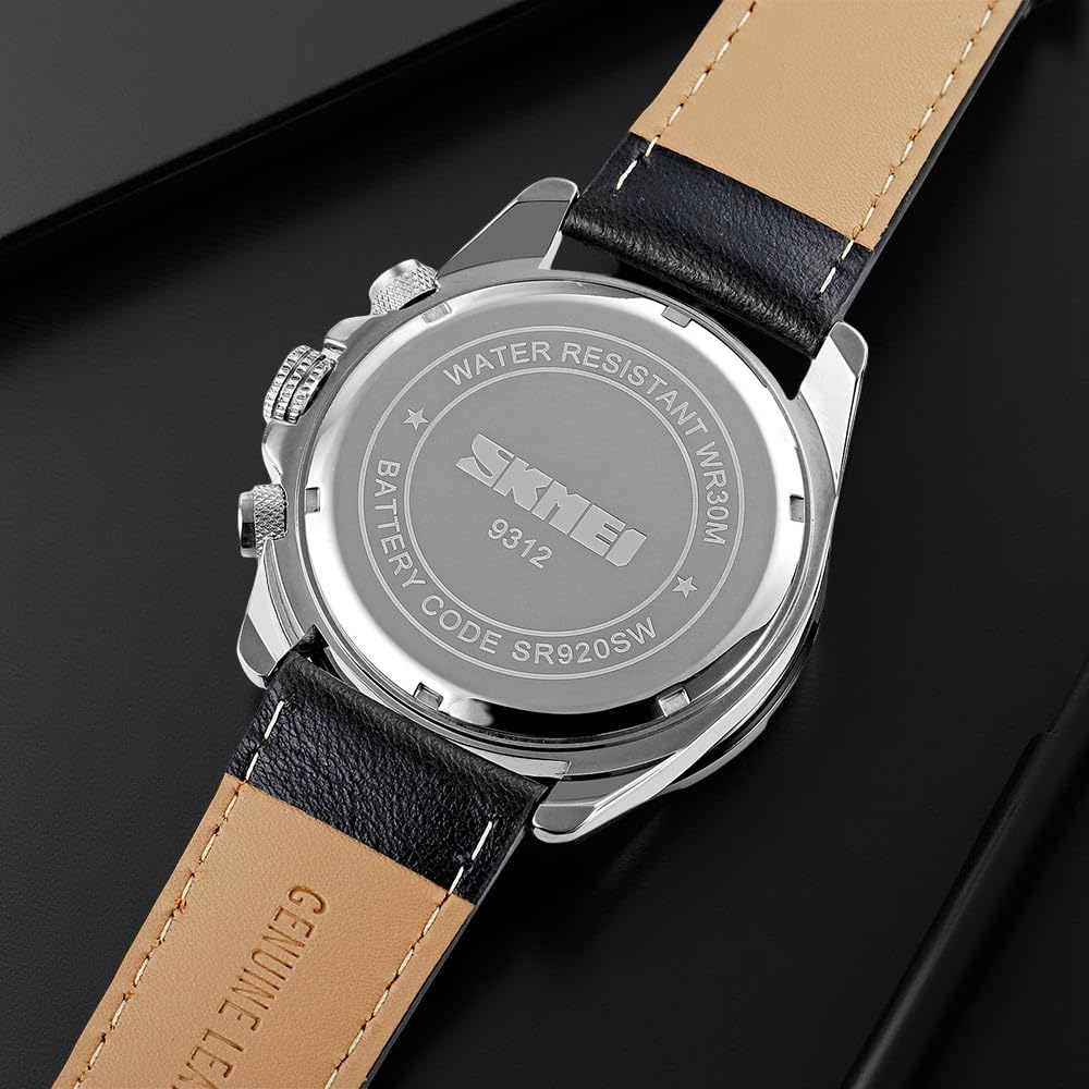 Luxury Analog Watch for Men with Designer Dial and Premium Leather Strap