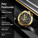 Analog-Digital Watch for Men with Black Silicone Strap and Round Dial for Casual & Formal Wear