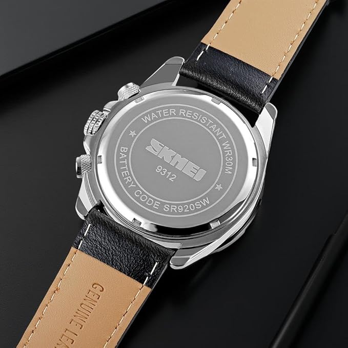Luxury Analog Watch for Men with Designer Dial and Premium Leather Strap