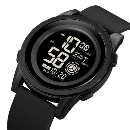 Rugged Digital Sports Wristwatch with Flexible Strap for men
