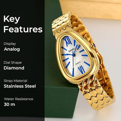 Elegant Teardrop Analog Bracelet Watch for Women