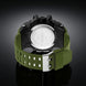 Digital Watch for Men with Army Green Silicone Strap and Round Dial for Casual & Formal Wear