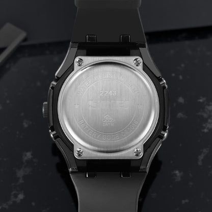 Premium Analog Digital Wrist Watch with Silicone Strap
