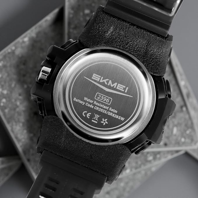 Rugged Dual Display Sports Watch for Outdoor Adventures for men
