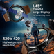 AMOLED Smart Watch for Men with Brown Leather Strap and Round Dial for Casual & Formal Wear