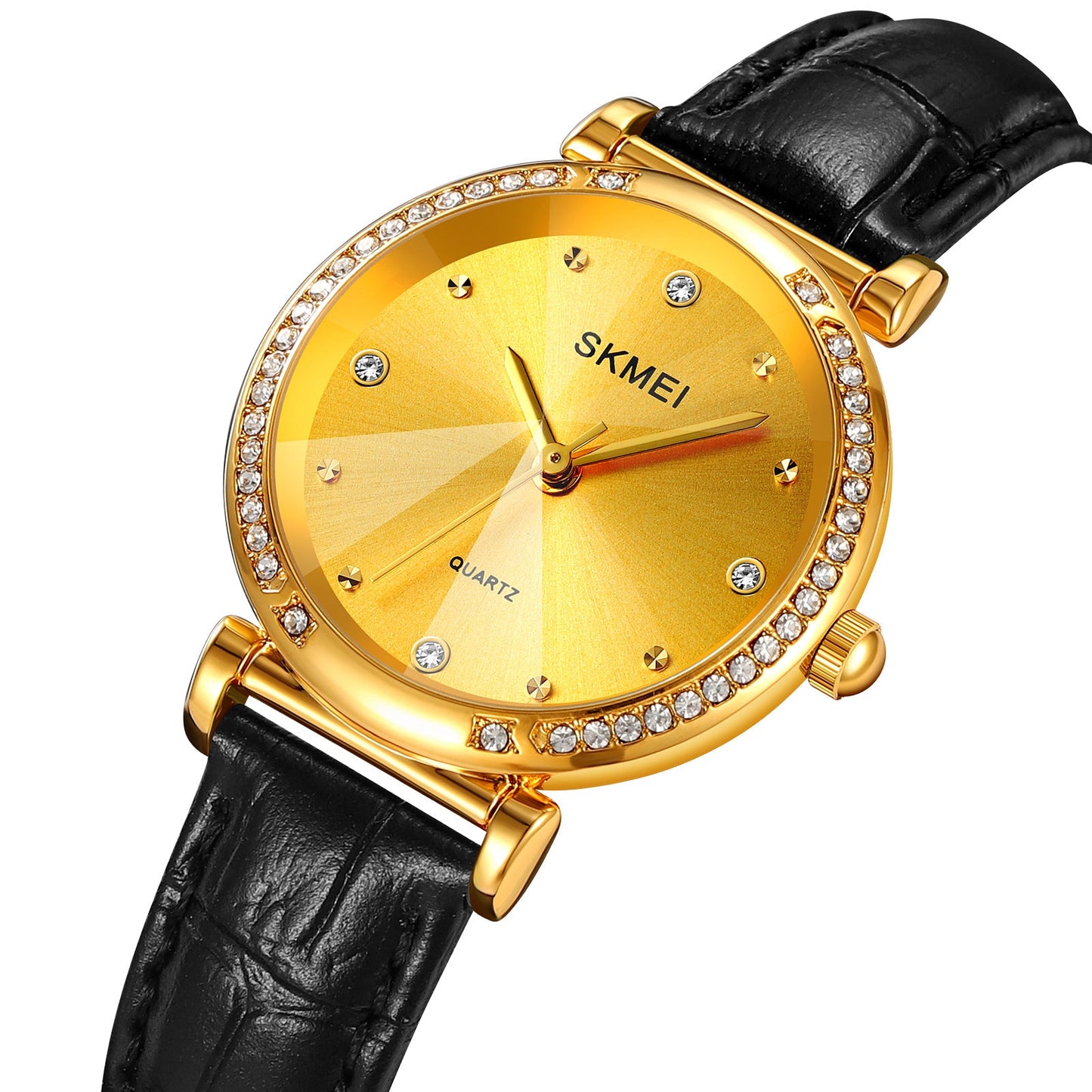 SKMEI Luxury Leather Strap Quartz Wristwatch 2072