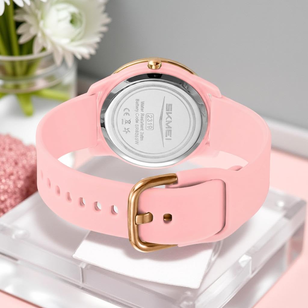 Elegant Analog Wrist Watch with Date Display for women