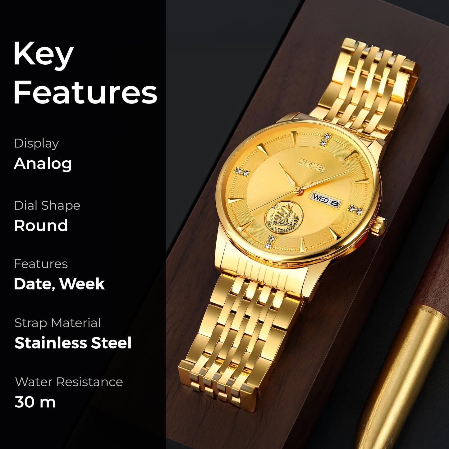 Classic Analog Wrist Watch for men