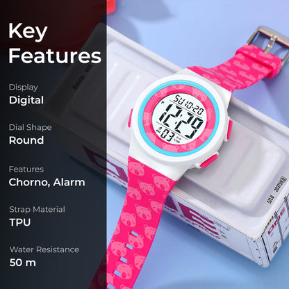 Skmei Digital Dial TPU Strap Watch for Kids - 2286
