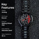 Rolling Watch for Men with Black Metal Strap and Round Dial for Casual & Formal Wear