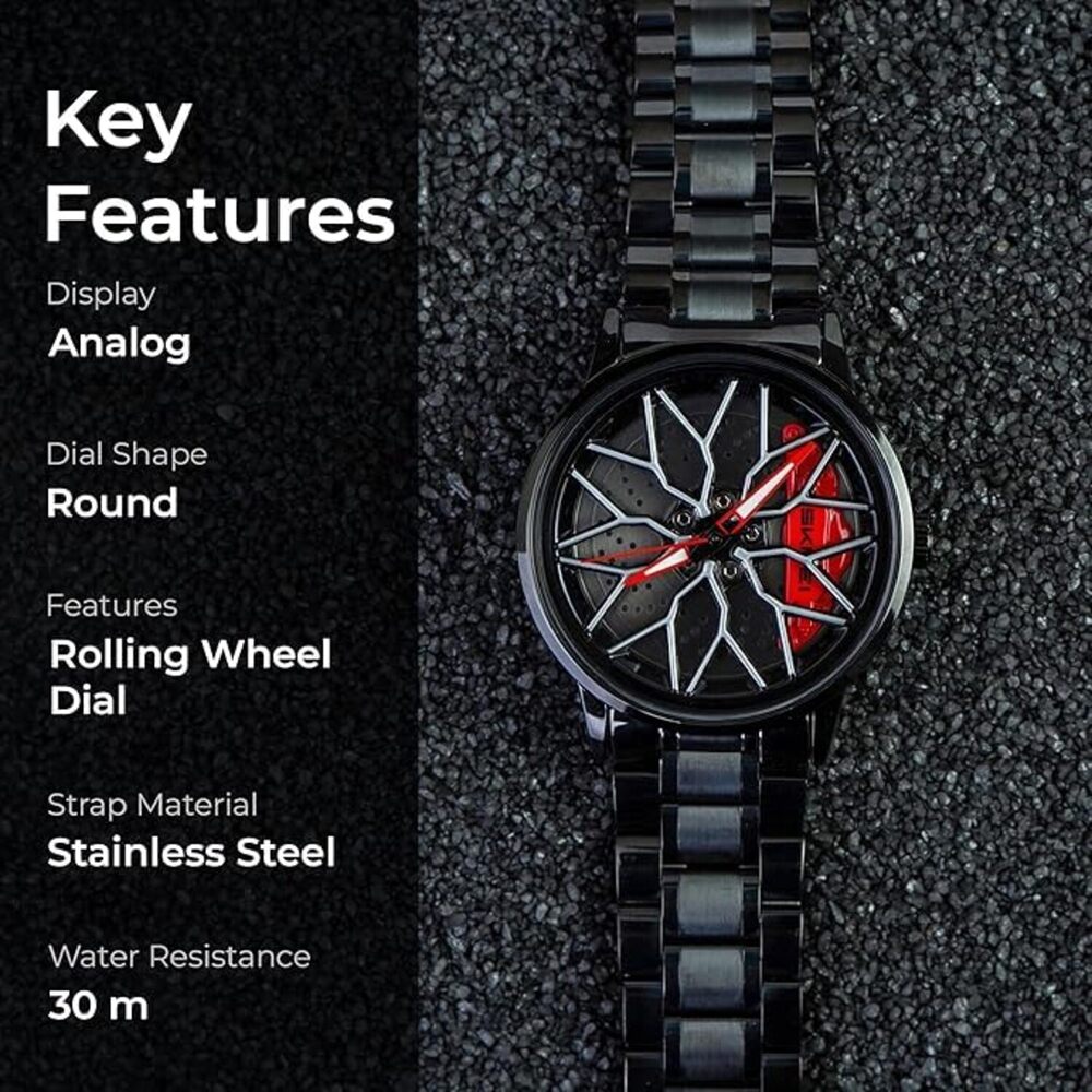 Premium Motorsport Rim Inspired Wristwatch