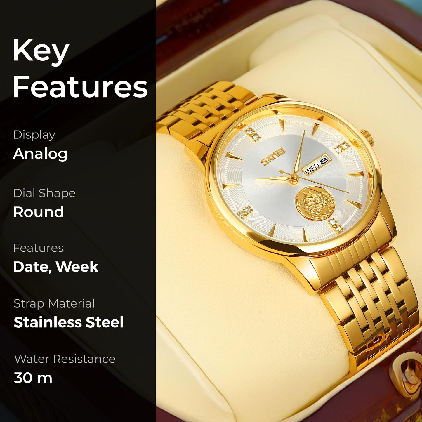 Classic Analog Wrist Watch for men